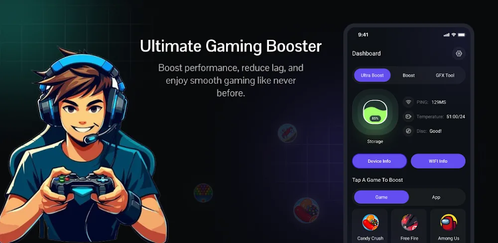 Ultra Game Booster v1.4.3 MOD APK Download Utility Apps