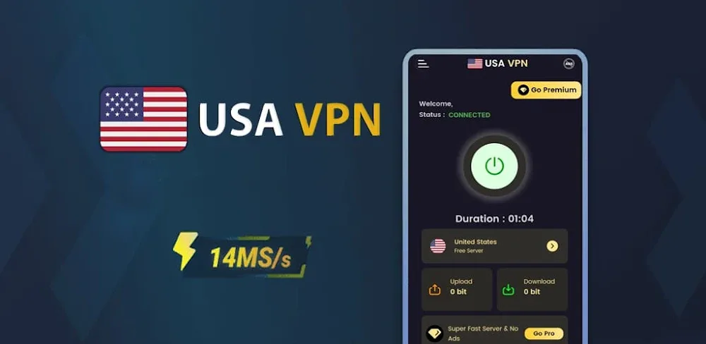 USA VPN 1.0.17 MOD APK Premium Unlocked Download