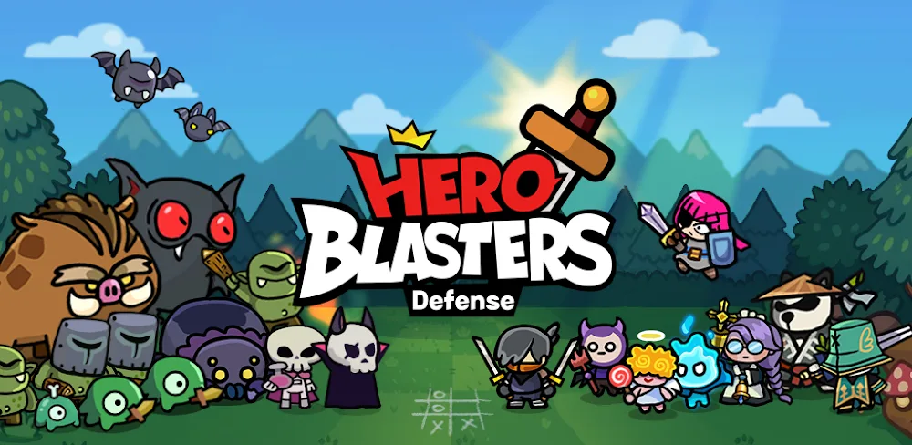 Hero Blasters: Defense v1.1.3 MOD APK (Menu, Currency, Free Purchase) Download