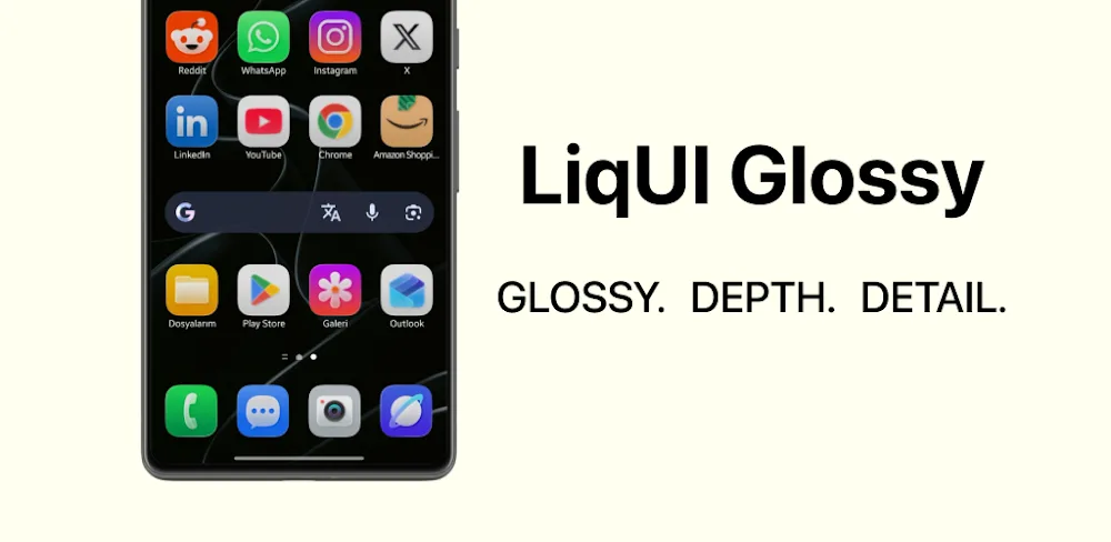 LiqUI Glossy v0.1.1 MOD APK Download (Utilities App)