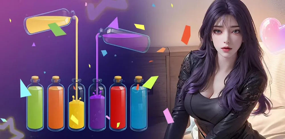 Water Sort: Romance Girl v1.0.0 MOD APK Download